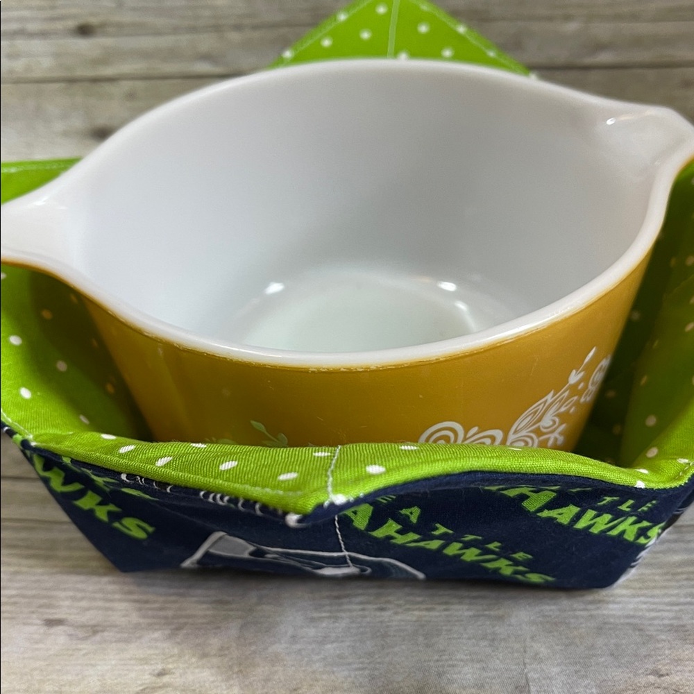Microwave Bowl Cozy Reversible NFL Seattle Seahawks - Picture 6 of 8